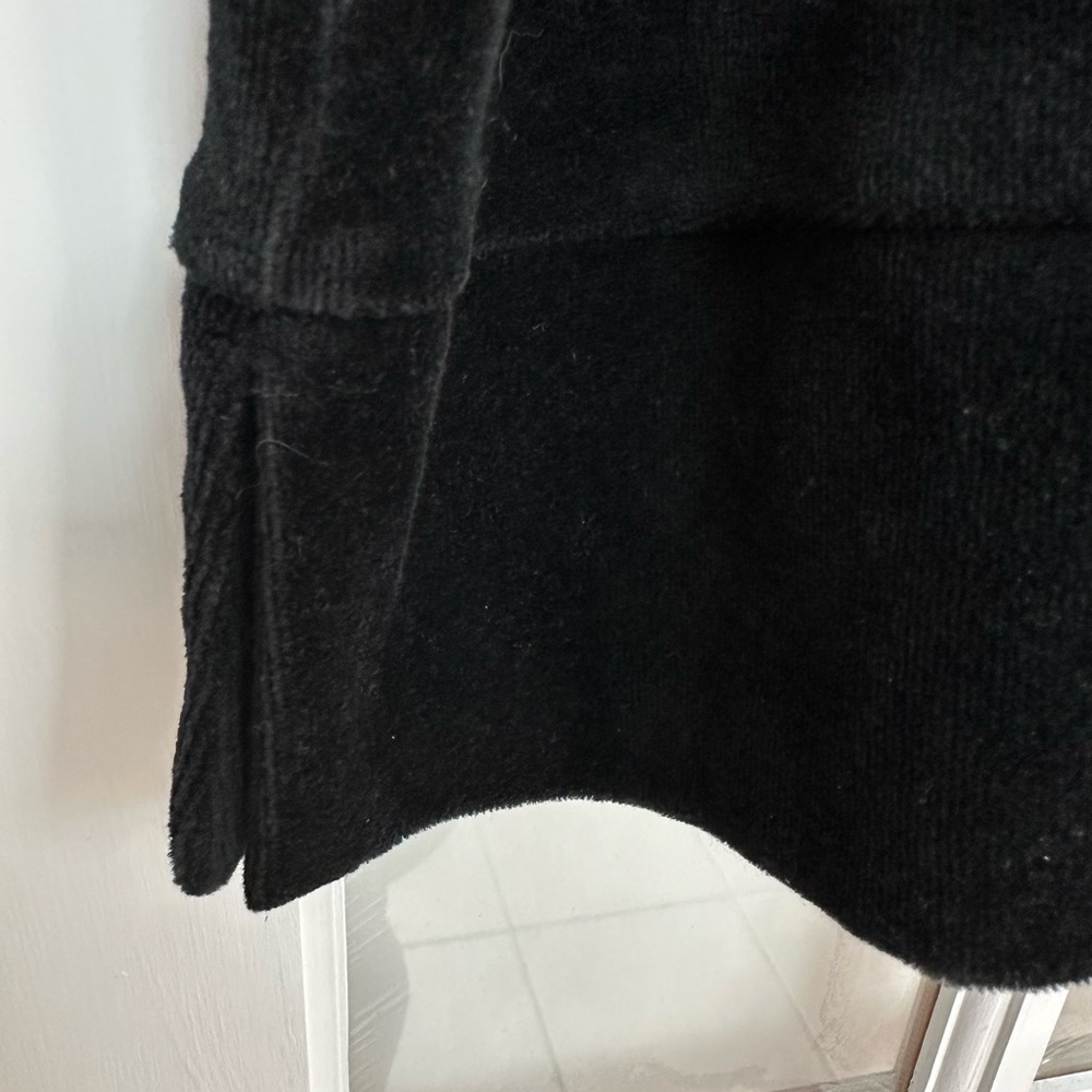 Eileen Fisher Cotton Velour Crew Neck Long Top Boxy Fit Thigh Length Size Med M - Picture 7 of 11